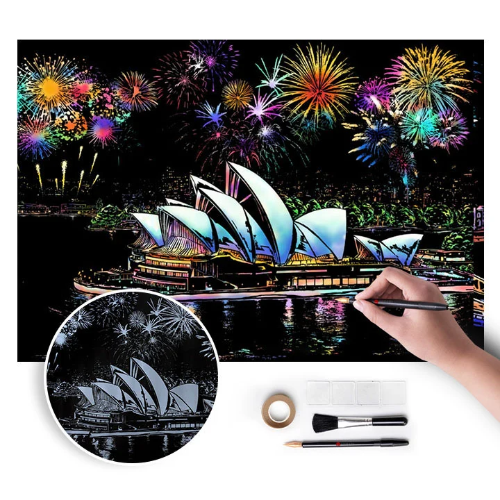 Магическа картина за надраскване - Sydney - 75x52 см