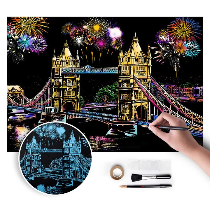 Магическа картина за надраскване - London - 75x52 см
