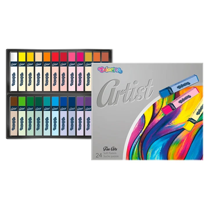 Квадратни сухи пастели Colorino Artist 24 бр.