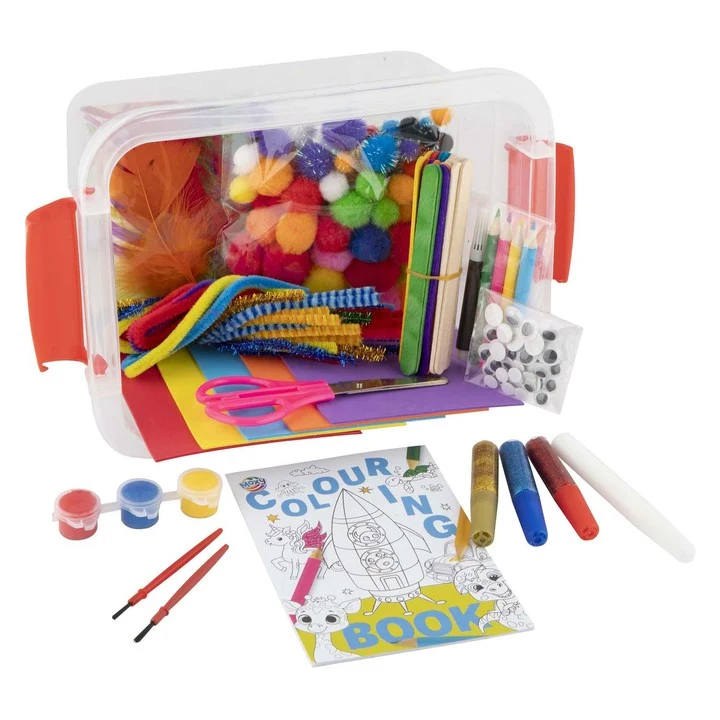 Кутия за занаяти 230+ елемента CRAFT KIT в кутия за съхранение