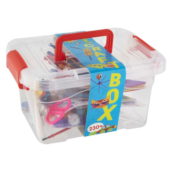 Кутия за занаяти 230+ елемента CRAFT KIT в кутия за съхранение