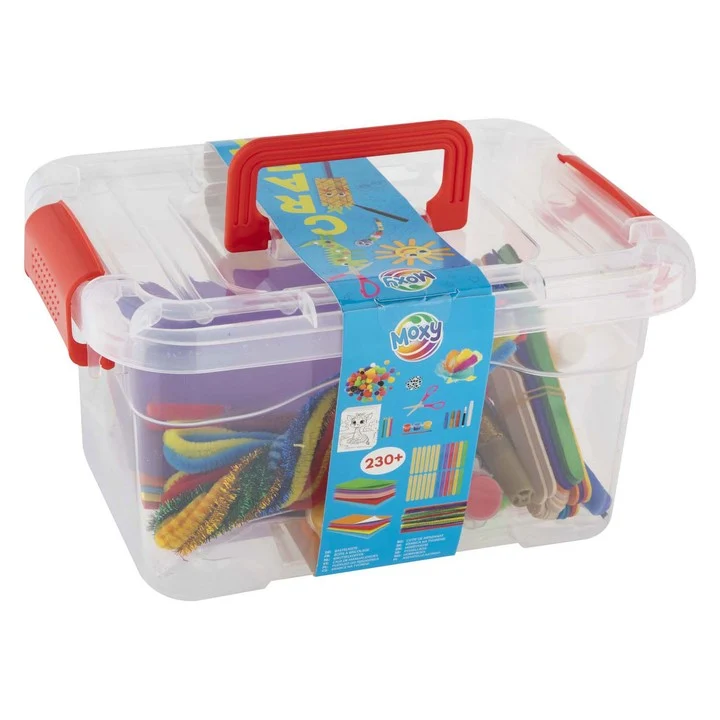 Кутия за занаяти 230+ елемента CRAFT KIT в кутия за съхранение