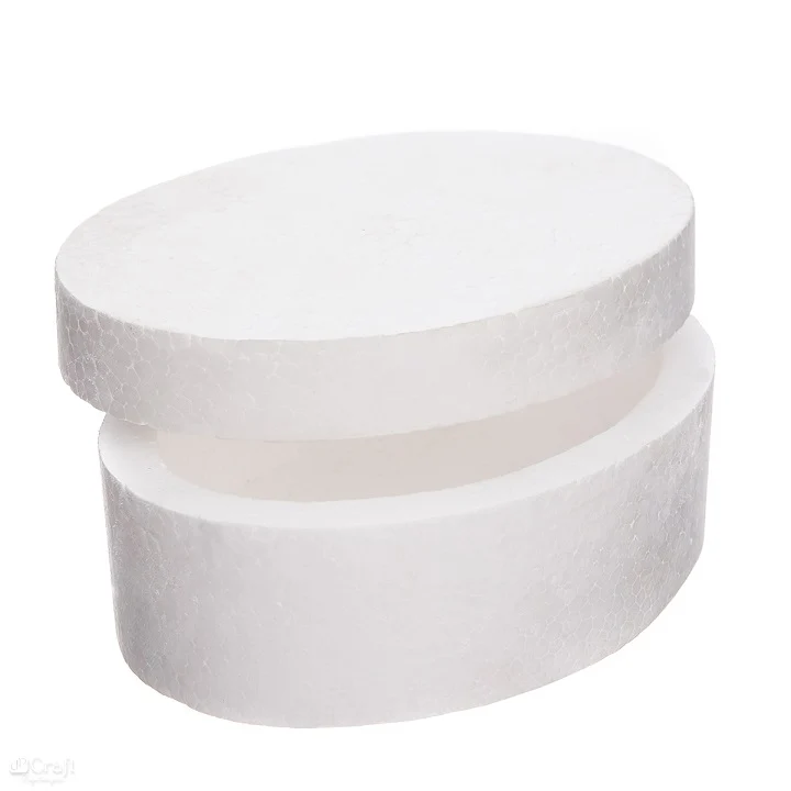 Кутия от стиропор - овална 15 x 11 см