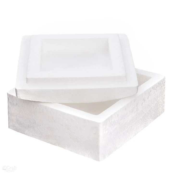 Кутия от стиропор - квадратна 13.5 x 13.5 см