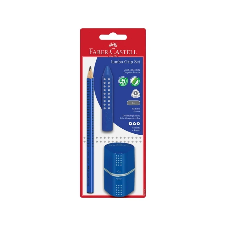 Графитен молив Faber-Castell Jumbo Grip комплект