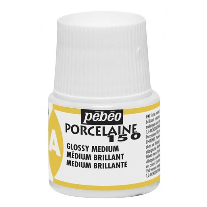 Glossy medium Porcelain 150 за бои за порцелан Pebeo 45 мл