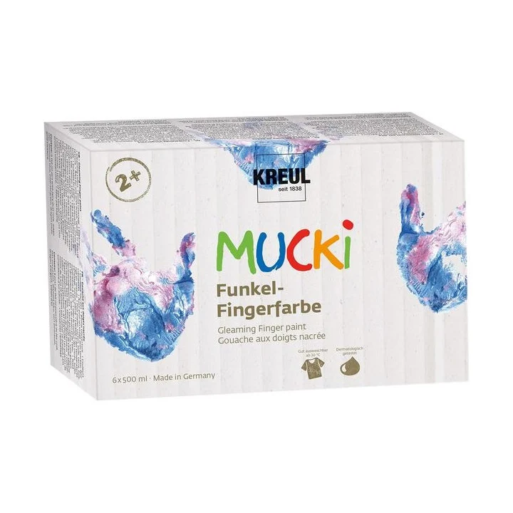 Гланцирани детски бои за пръсти MUCKI