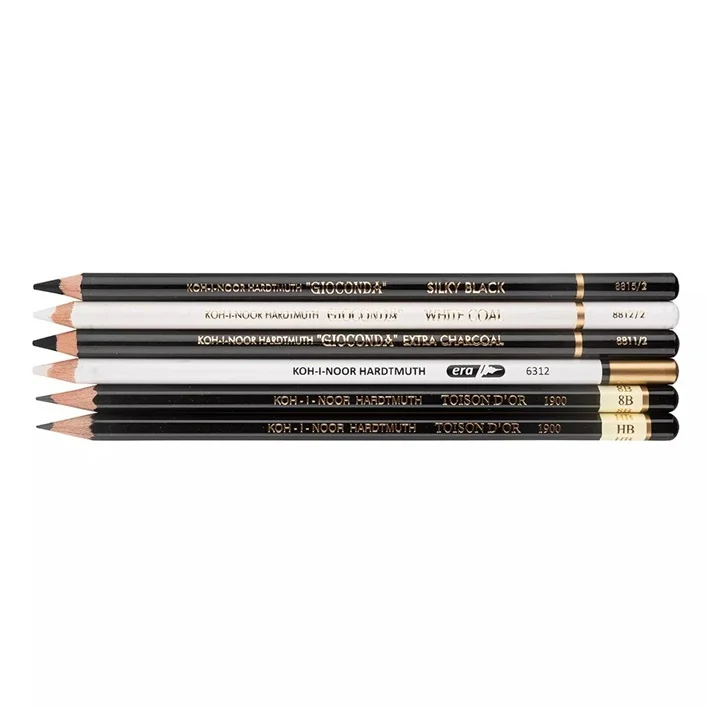 Gioconda Комплект моливи за въглен и графит / 6 бр.