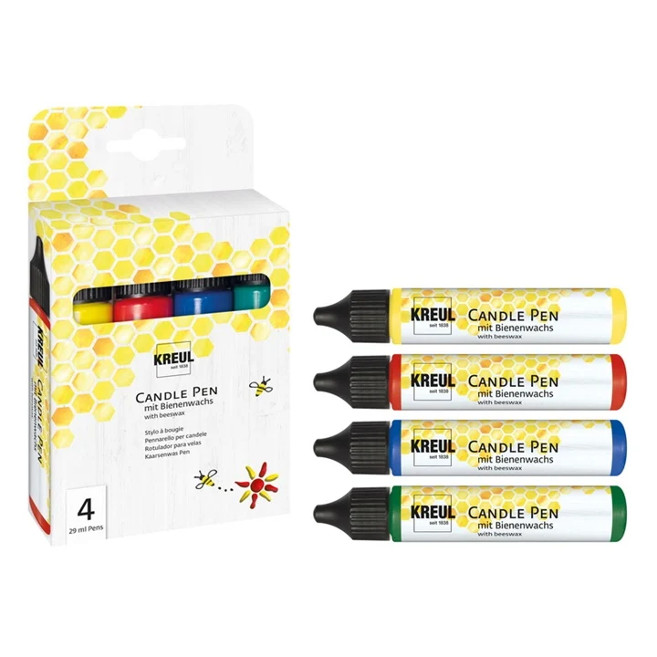 Флумастери за свещи KREUL - комплект от 4 x 29 ml