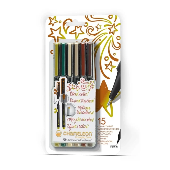 Флумастери Chameleon Nature Colors - комплект от 6 броя