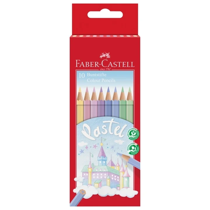 Faber Castell пастелни моливи 10 броя