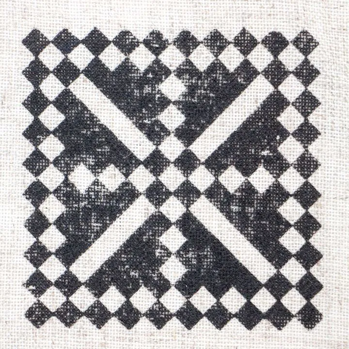 Drevená pečiatka ROSA TALENT č. 2 Geometry 7.5x7.5 cm