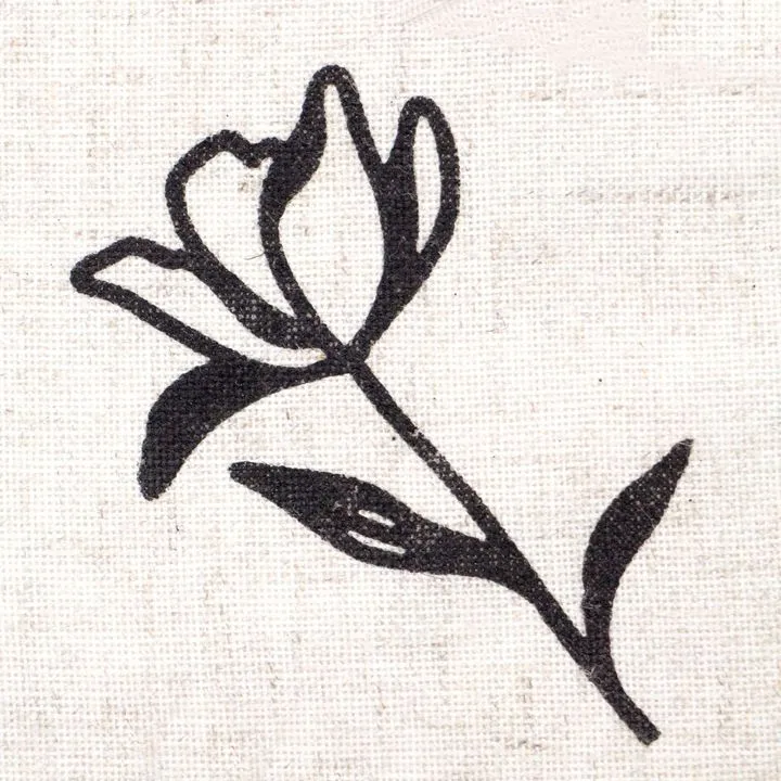 Drevená pečiatka ROSA TALENT č. 12 Botanical 5x8.5 cm