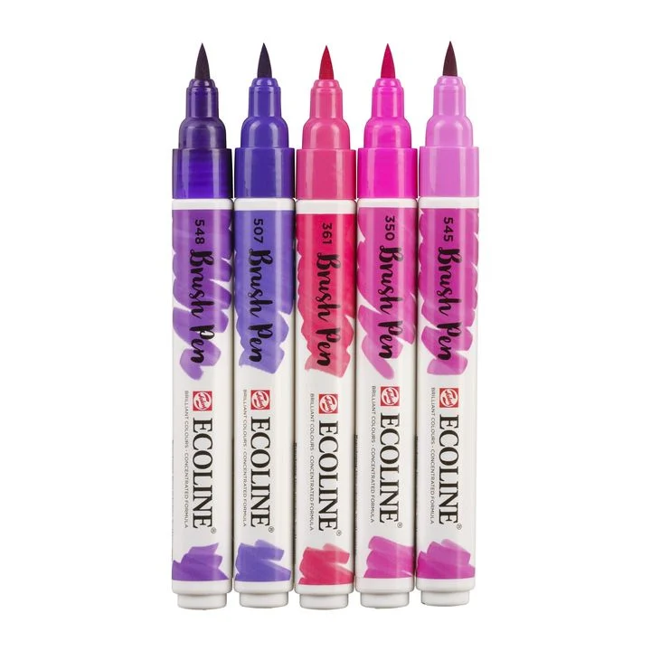 Акварелни писалки Ecoline Brush Pen Violet