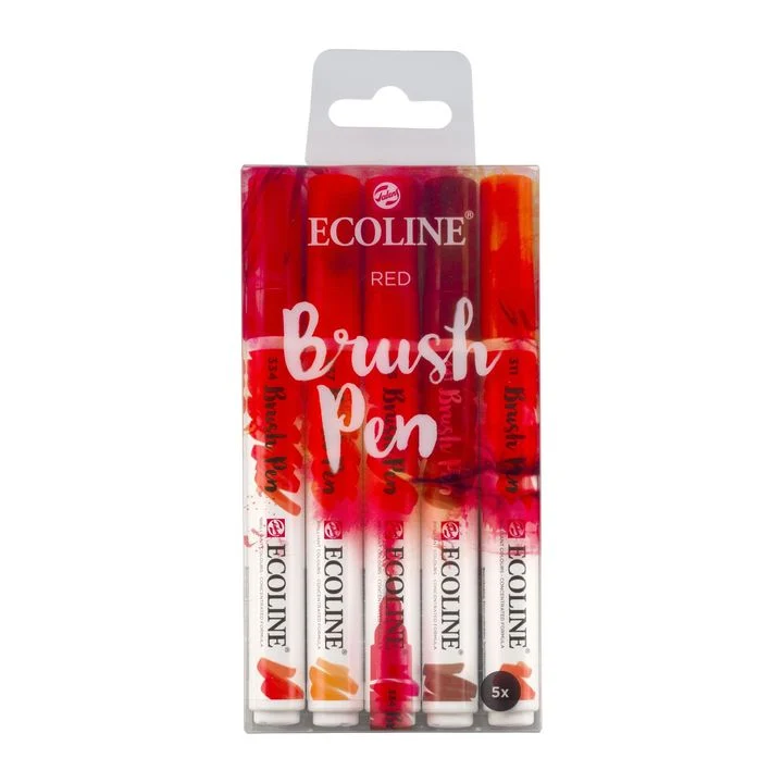 Акварелни писалки Ecoline Brush Pen Red