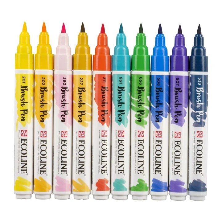 Акварелни писалки Ecoline Brush Pen Illustrator