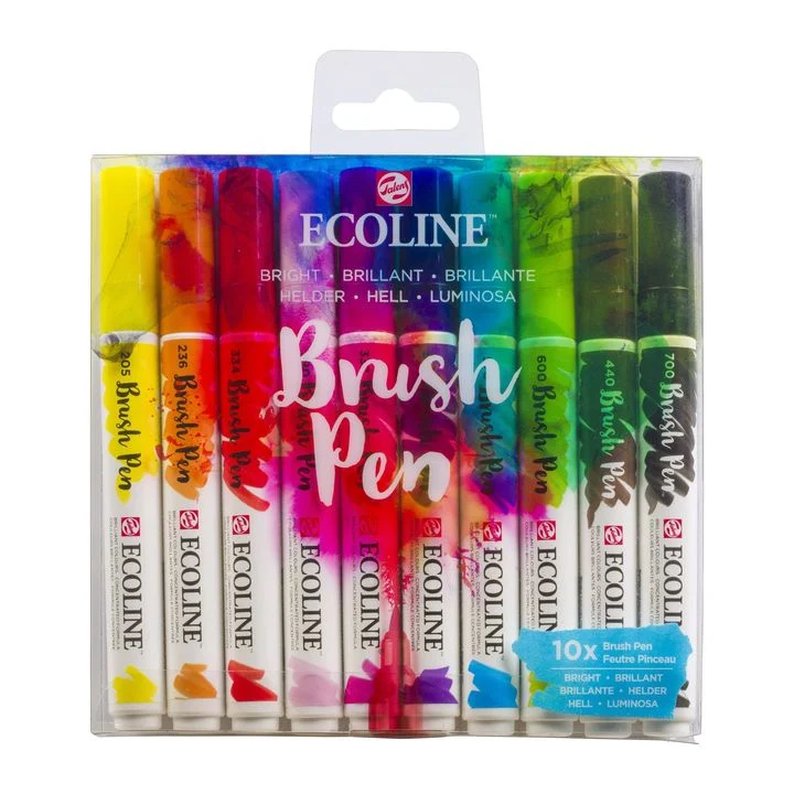 Акварелни писалки Ecoline Brush Pen Bright