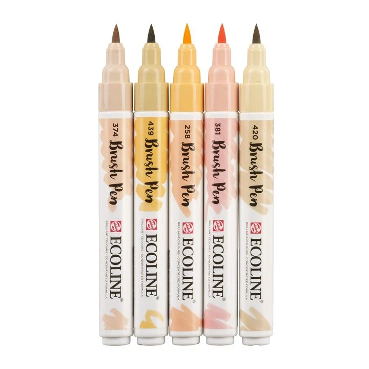 Акварелни писалки Ecoline Brush Pen Beige Pink