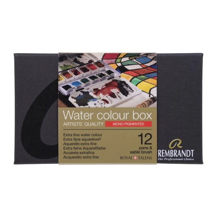 Акварелни бои Rembrandt Monopigmented box - 12 бр