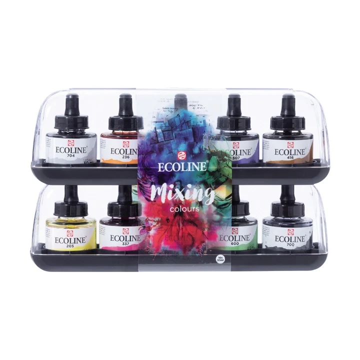 Акварелни бои Ecoline Sada Mixing Colours - 10 x 30 мл