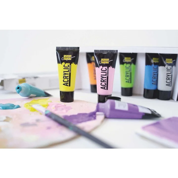 Акрилни бои Kreul Solo Goya / смесен комплект 8 x 20 ml