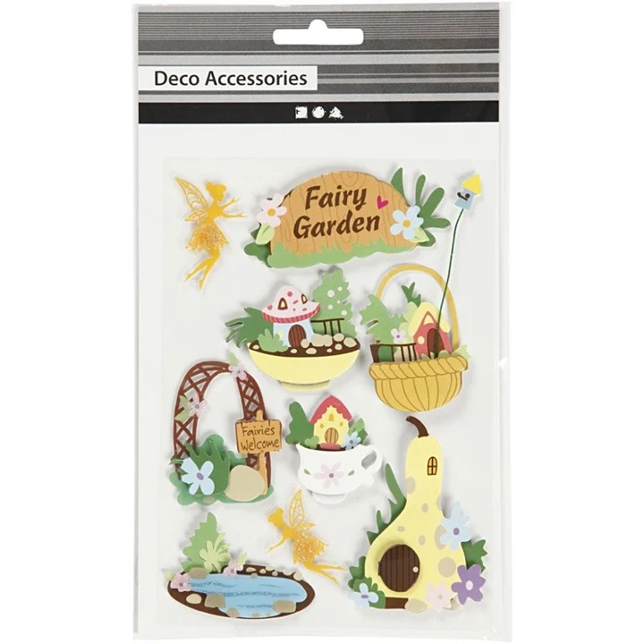 3D стикери Fairy Garden