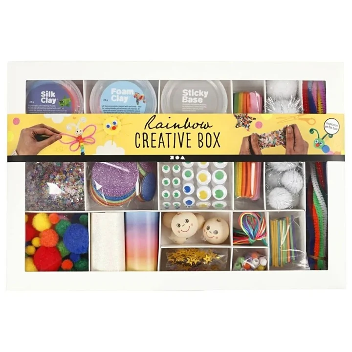 Kreatívna sada Rainbow – mix materiálov