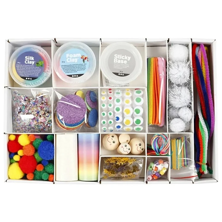 Kreatívna sada Rainbow – mix materiálov