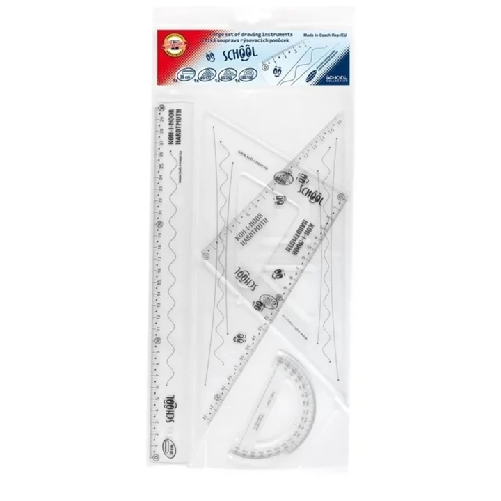 KOH‑I‑NOOR Veľký set na geometriu / 4 ks, školský