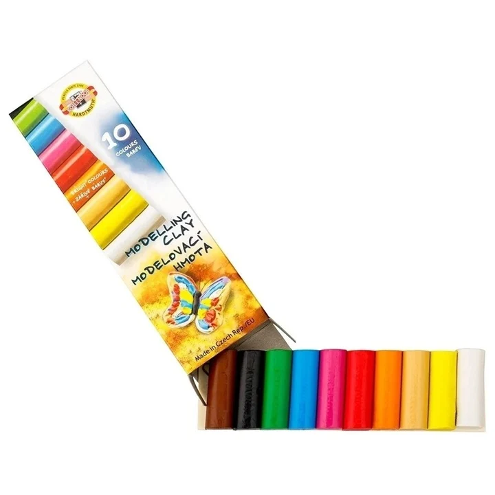 KOH-I-NOOR Plastelína – sada 10 farieb, 200 g