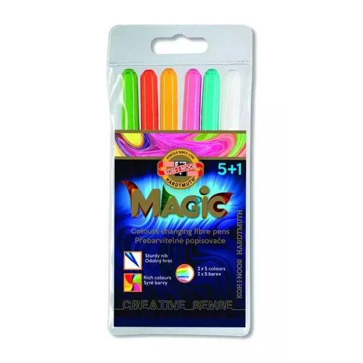 Farebné popisovače Magic 5+1