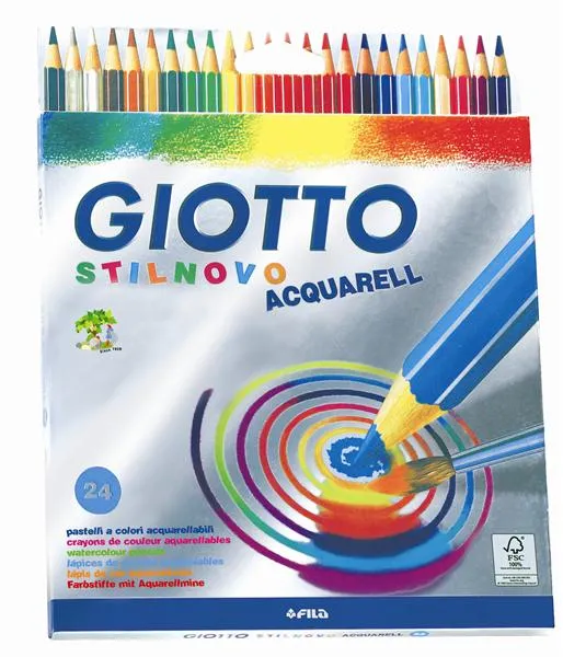 Farebné ceruzky GIOTTO STILNOVO AQUARELL - 24 farieb