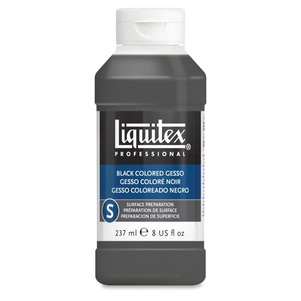 Čierny šeps Liquitex Black Colored Gesso 237 ml
