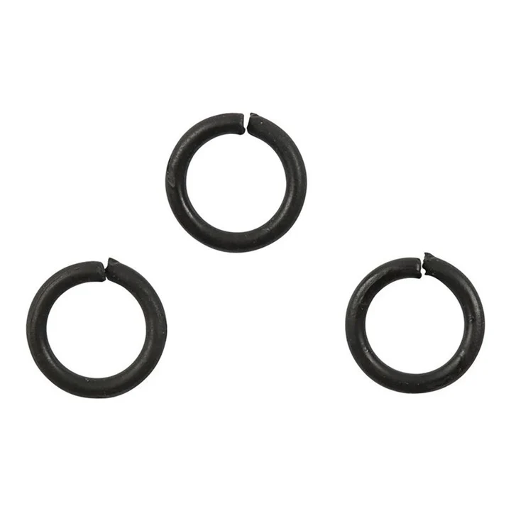 Čierne spojovacie krúžky 7 mm x 1 mm - 50 ks