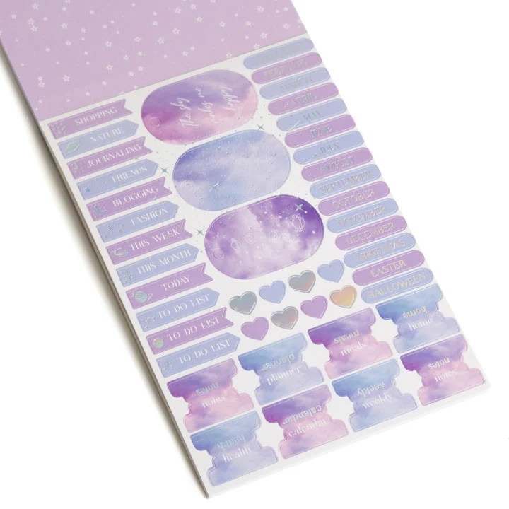 Blok papierov na scrapbooking A5 24 listov fialové