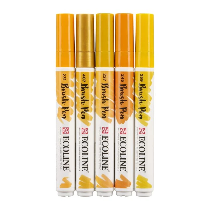 Akvarelové perá Ecoline Brush Pen Earth