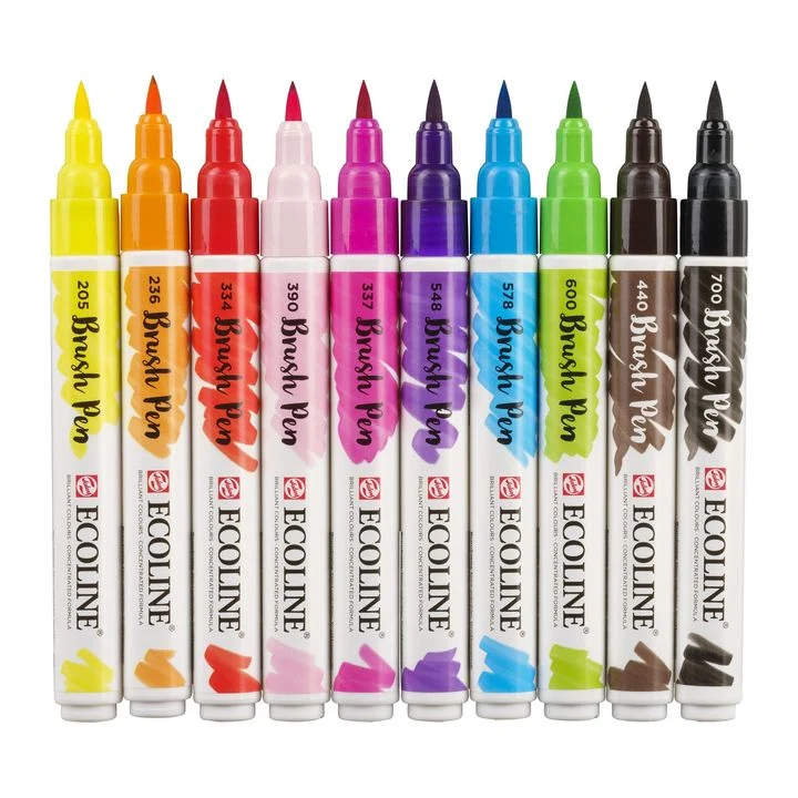 Akvarelové perá Ecoline Brush Pen Bright