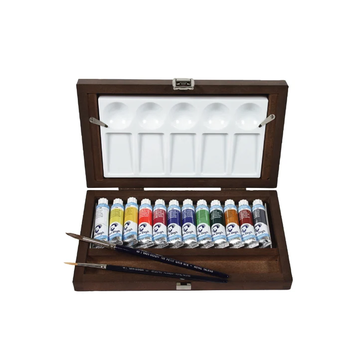 Akvarelové farby Van Gogh 12x10ml + príslušenstvo