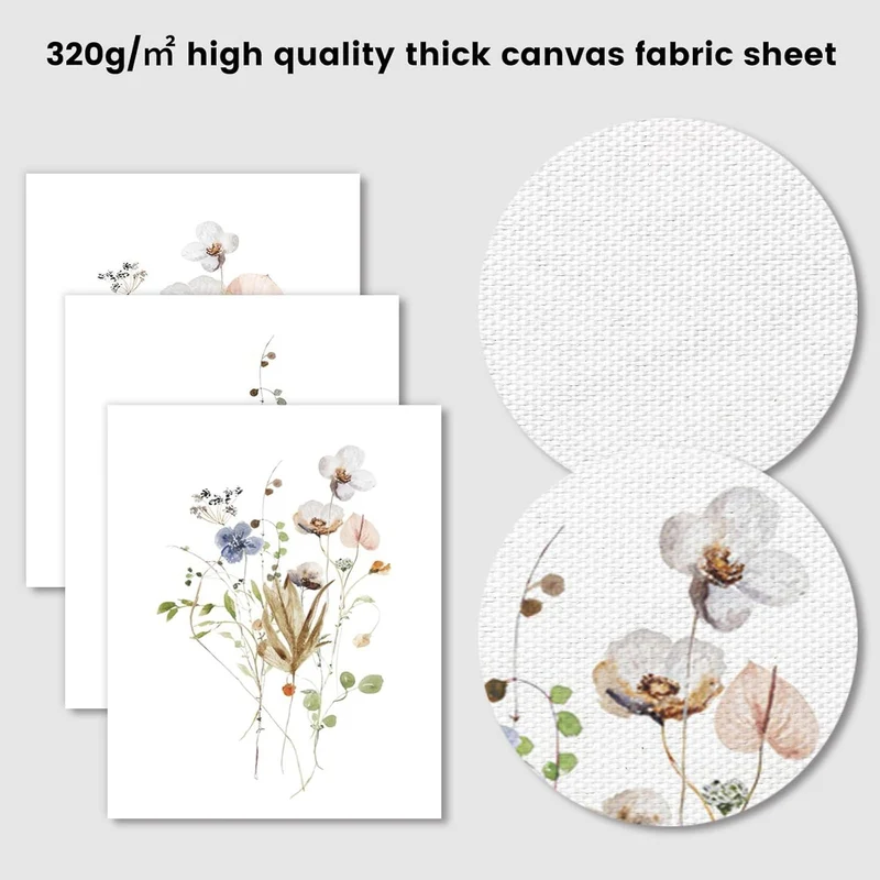 Dazzlewall Aquarell Blumen Wandbilder 30x40 cm 3er Set
