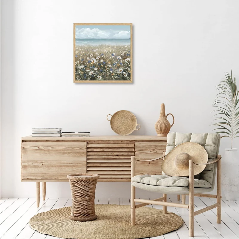 Wildblumen Gänseblümchen Poster Leinwand Wanddekoration