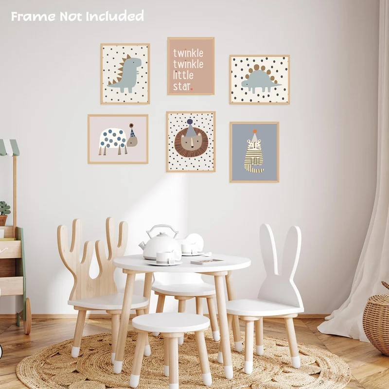 NymphFable Boho Tier Wanddekoration Poster Set 8x10