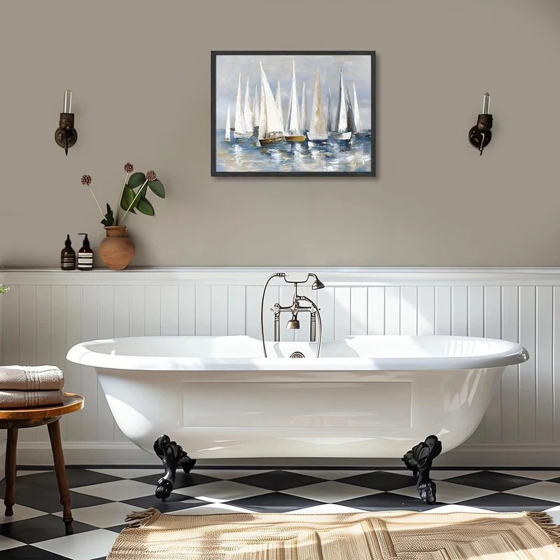 Segelboot Ozean Wand Kunst Poster 12x16 Schlafzimmer