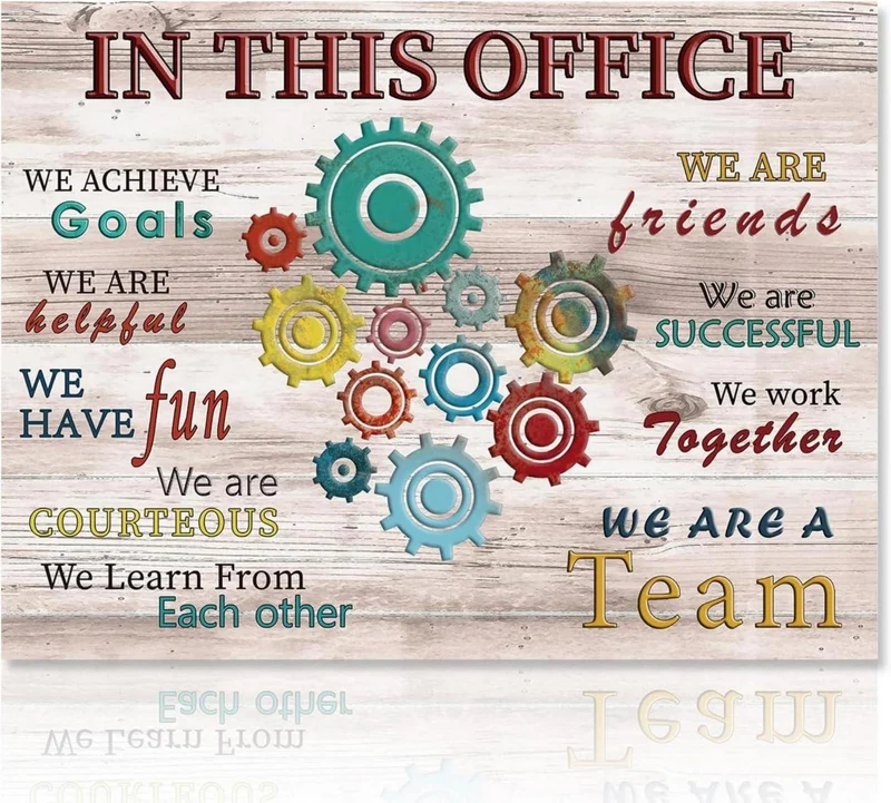 Motivational Office Poster Lustige Gear Wheel 30x40 cm