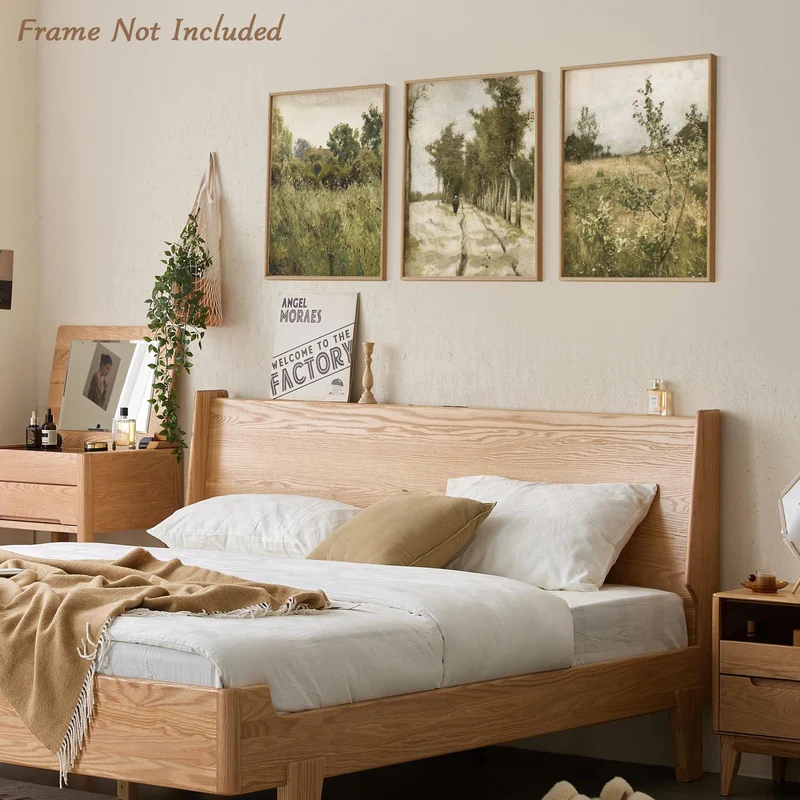 Vintage Rustikale Landschaft Leinwandbilder 30x40 cm 3er-Set