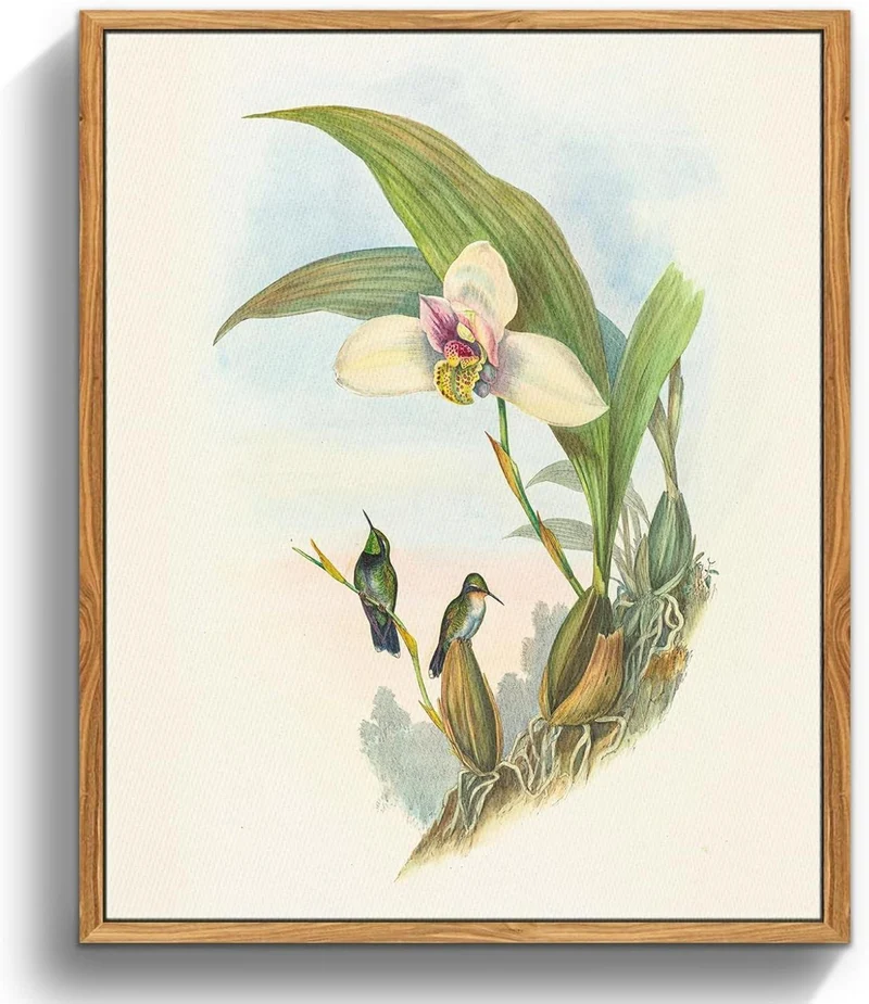 Vintage Leinwandbilder mit Rahmen, 30x40 cm, Wohnzimmer Deko